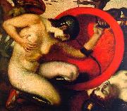 Franz von Stuck Wounded Amazon oil painting reproduction